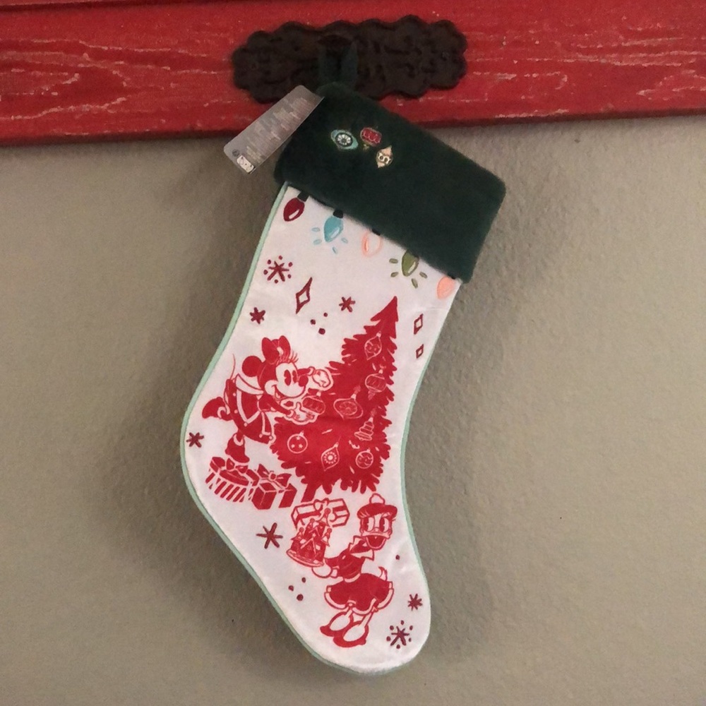 Disney Parks Vintage Look Holiday Stocking Minnie & Daisy Christmas 🎄 NWT - Picture 3 of 6